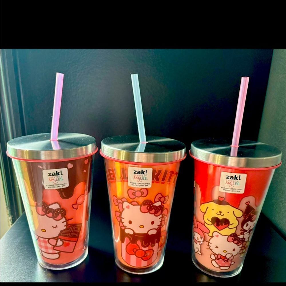 Hello kitty & hello kitty and friends cvs cups 24 year edition